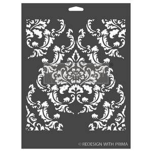 Regal Striae - Decor Stencil - Redesign with Prima