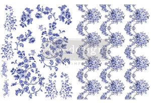 Azure Florals II - H2O Decor Transfer