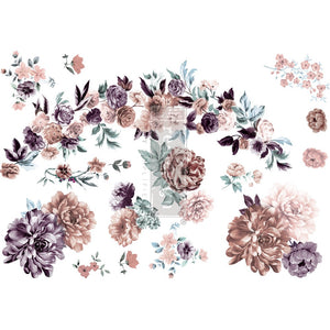 Burgundy Rose Garden (Discontinued) Decor Transfer - Furniture Transfer