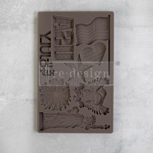Happy 4th - Decor Mould - Silicone Mold