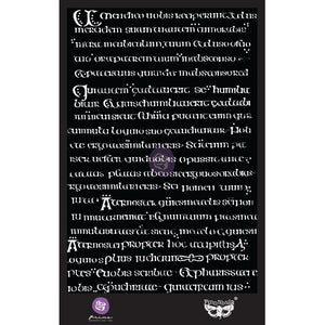 Manuscript - Finnabair Stencil