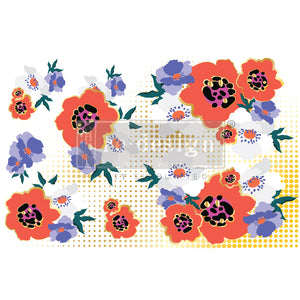 Modernist Floral (Discontinued) CeCe Decor Transfer - Furniture Transfer
