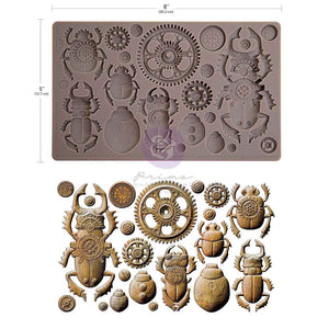 Steampunk Beetles - Decor Mould - Silicone Mold
