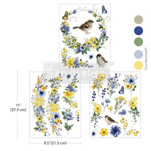Sunlit Aviary - Middy Transfer - Medium Transfer