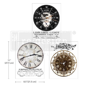 Vintage Clocks - Middy Transfer - Medium Transfer