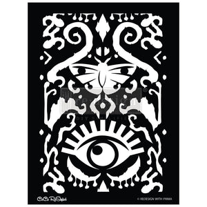 All Seeing Ikat Pattern - CeCe Decor Stencil