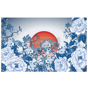 Skull Chinoiserie - CeCe Decoupage Paper