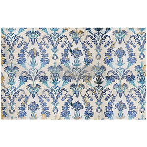 Cobalt Flourish- Decoupage Paper