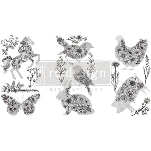 Scribbled Animals - Mini Transfer - Small Transfer