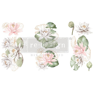 Water Lilies - Mini Transfer - Small Transfer