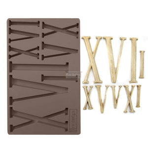 Numerals - Decor Mould - Silicone Mold