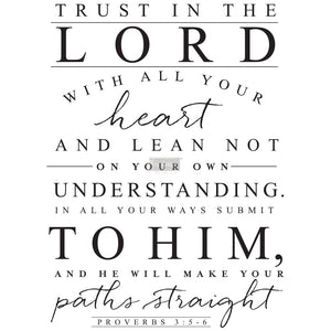 Trust in the Lord (Discontinued) Decor Transfer - Furniture Transfer