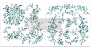 Minty Roses - Maxi Transfer - Furniture Transfer