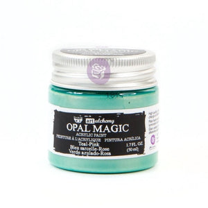 Teal-Pink Opal Magic - Finnabair Acrylic Paint