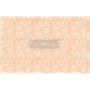 Peach Damask - Decoupage Paper