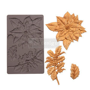 Perfect Poinsettia - Decor Mould - Silicone Mold