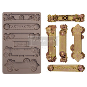 Steampunk Plates - Decor Mould - Silicone Mold