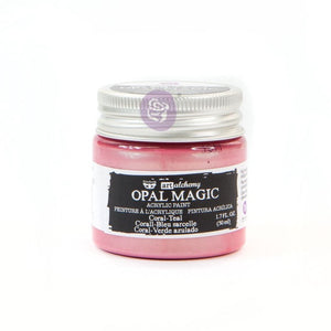 Coral-Teal Opal Magic - Finnabair Acrylic Paint