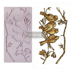 Avian Love - Decor Mould - Silicone Mold
