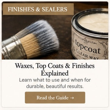 Waxes top coats and finishes explained - Canterbury Creative