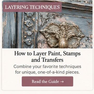 How to layer paint stamps and transfers - Canterbury Creative
