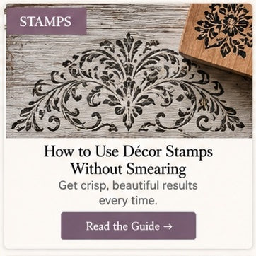 How to use decor stamps without smearing - Canterbury Creative