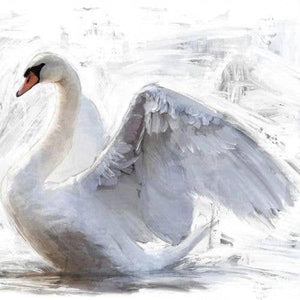 White Swan Mint Decoupage Paper product image