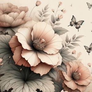 Peach Petals - Mint Decoupage Paper NEW RELEASE product image