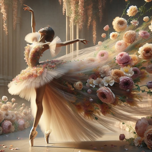Ballet in Bloom - Mint Decoupage Paper product image