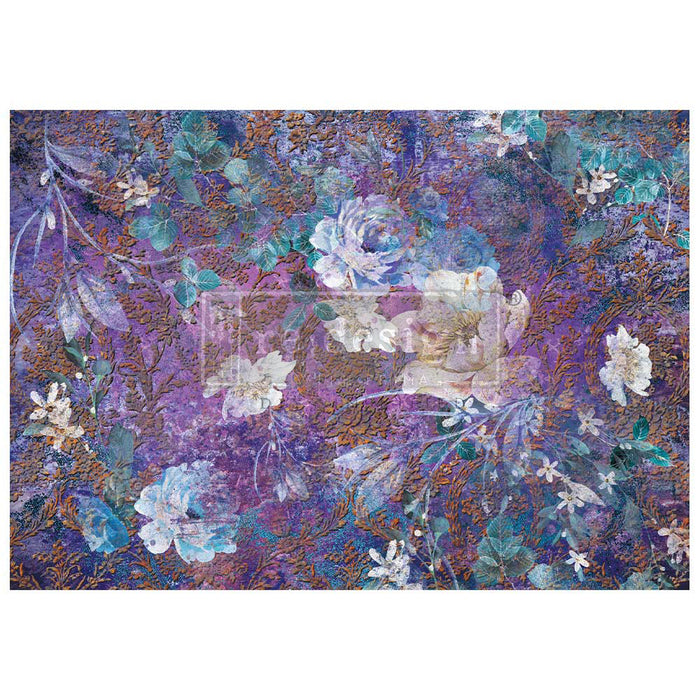 Magical Floral - A1 Decoupage Fiber - Redesign with Prima