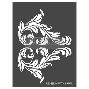 Splendid Scroll - Decor Stencil - Redesign with Prima