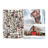 Snowy Village Charm A3 Decoupage Fiber product design