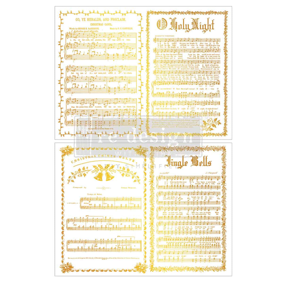 Yuletide Symphony Kacha foil transfer product design