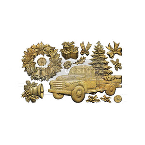 Country Christmas Delivery Decor Mould casting examples