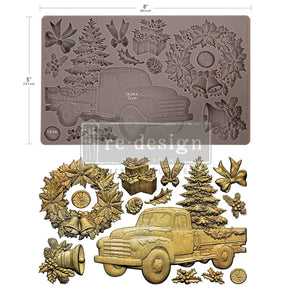 Country Christmas Delivery-  Decor Moulds