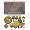 Country Christmas Delivery-  Decor Moulds