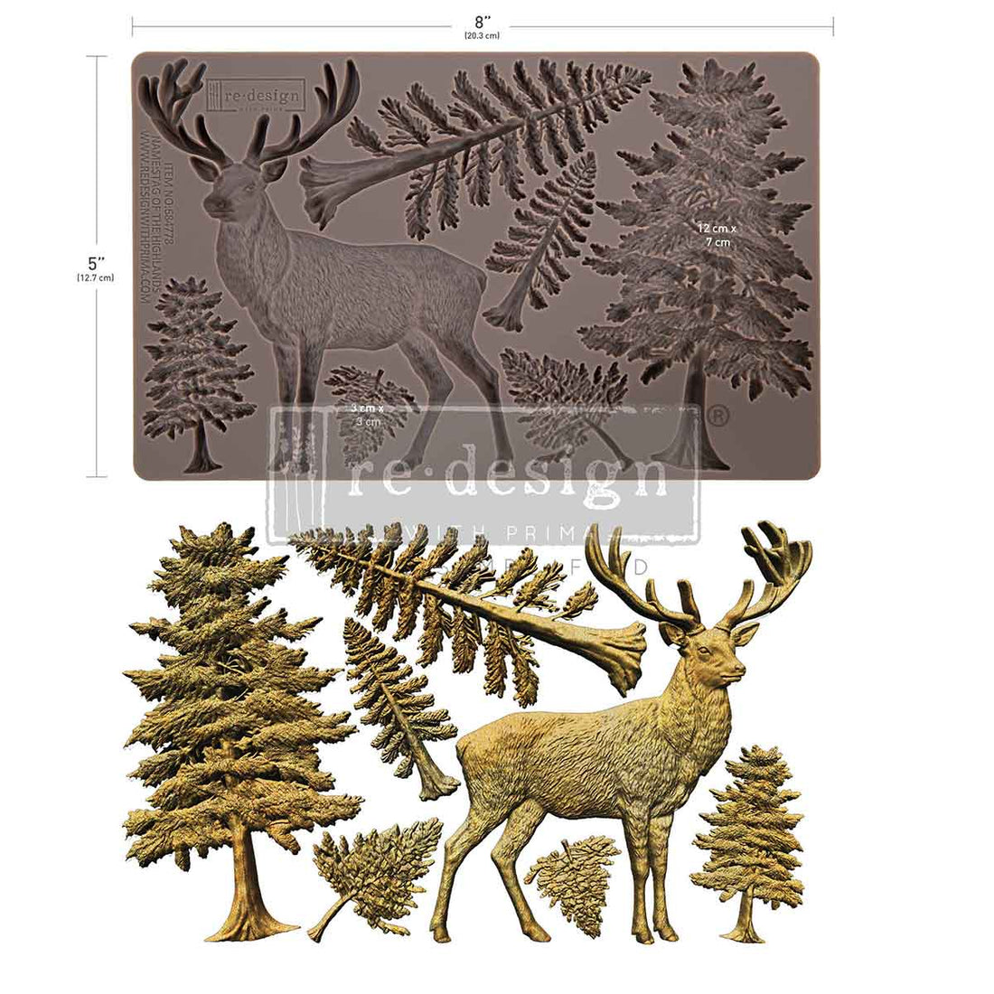 Stag Of The Highlands-Decor Moulds
