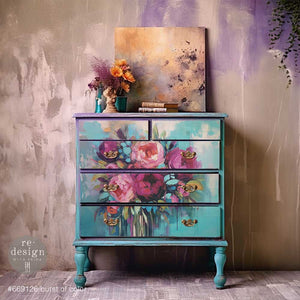 Burst of Color A1 Decoupage Fiber Paper | Floral Décor - image 2