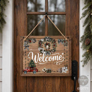 Home For The Holidays Middy Plus Transfer welcome sign project