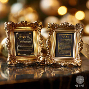 Yuletide Symphony Kacha foil transfer framed project