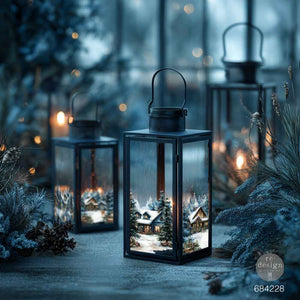 Blue Ridge Winter Luxe Transfer lantern project