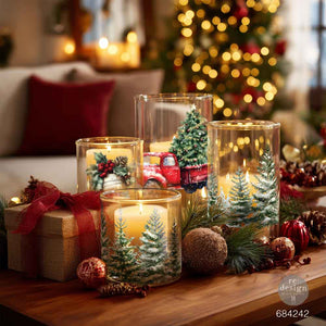 Hometown Holiday Luxe Transfer candle project