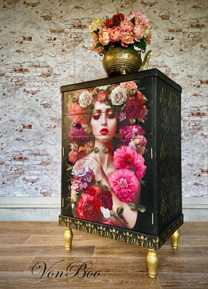 Baroque Flowers - Mint Decoupage Paper additional product image 4