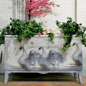 White Swan Mint Decoupage Paper product image 5