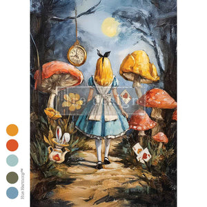 A Trail of Hearts & Hares - A3 Decoupage Fiber