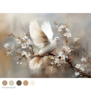 Alabaster Grace - Decoupage Paper - Fiber Paper
