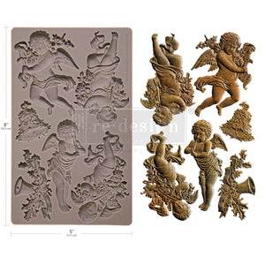 Angelic Floral Noel - Decor Mould - Silicone Mold