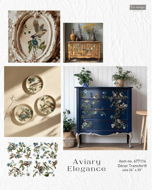 Aviary Elegance - Decor Transfer - Furniture Transfer
