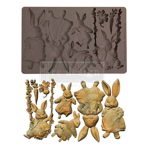 Bunny Trail Tales- Decor Mould - Silicone Mold