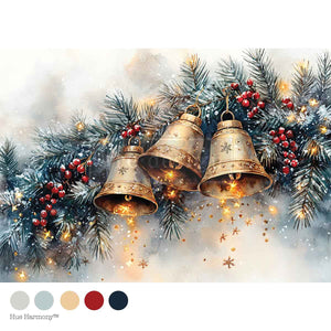Belle of the Season A4 Decoupage Paper | Christmas Décor